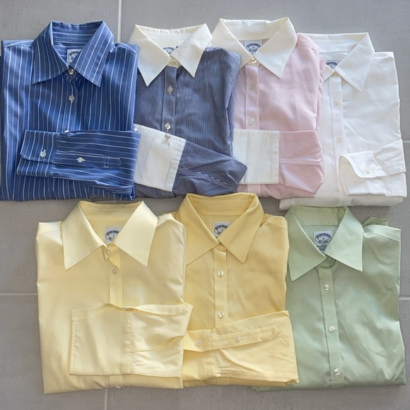 Bundle: 7 of Brooks Brothers men’s long sleeve shirts size 2 - Picture 1 of 5